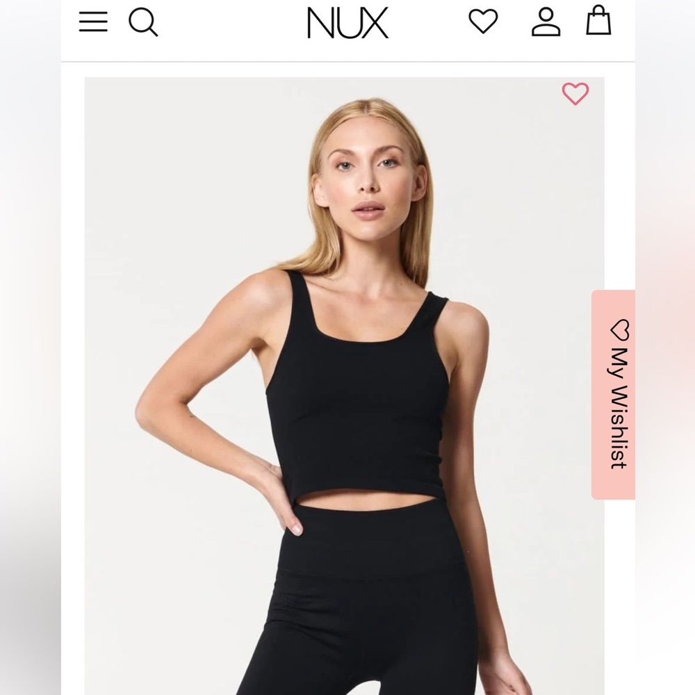 NUX Be Free Black Tank Top